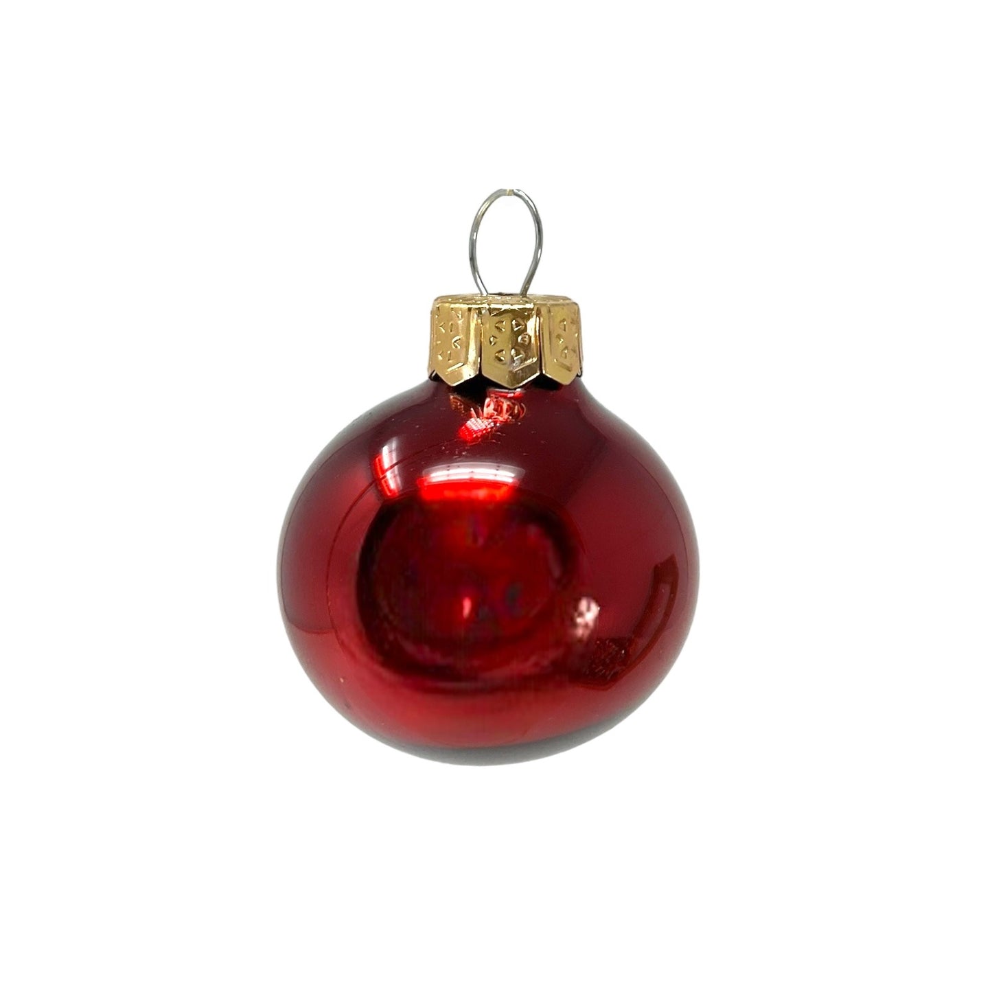 Pinnacle Peak Trading Burgundy Shiny and Matte Polish Glass 30mm Ball Bauble Ornaments 20 Piece Made in Poland 1.2 Inch