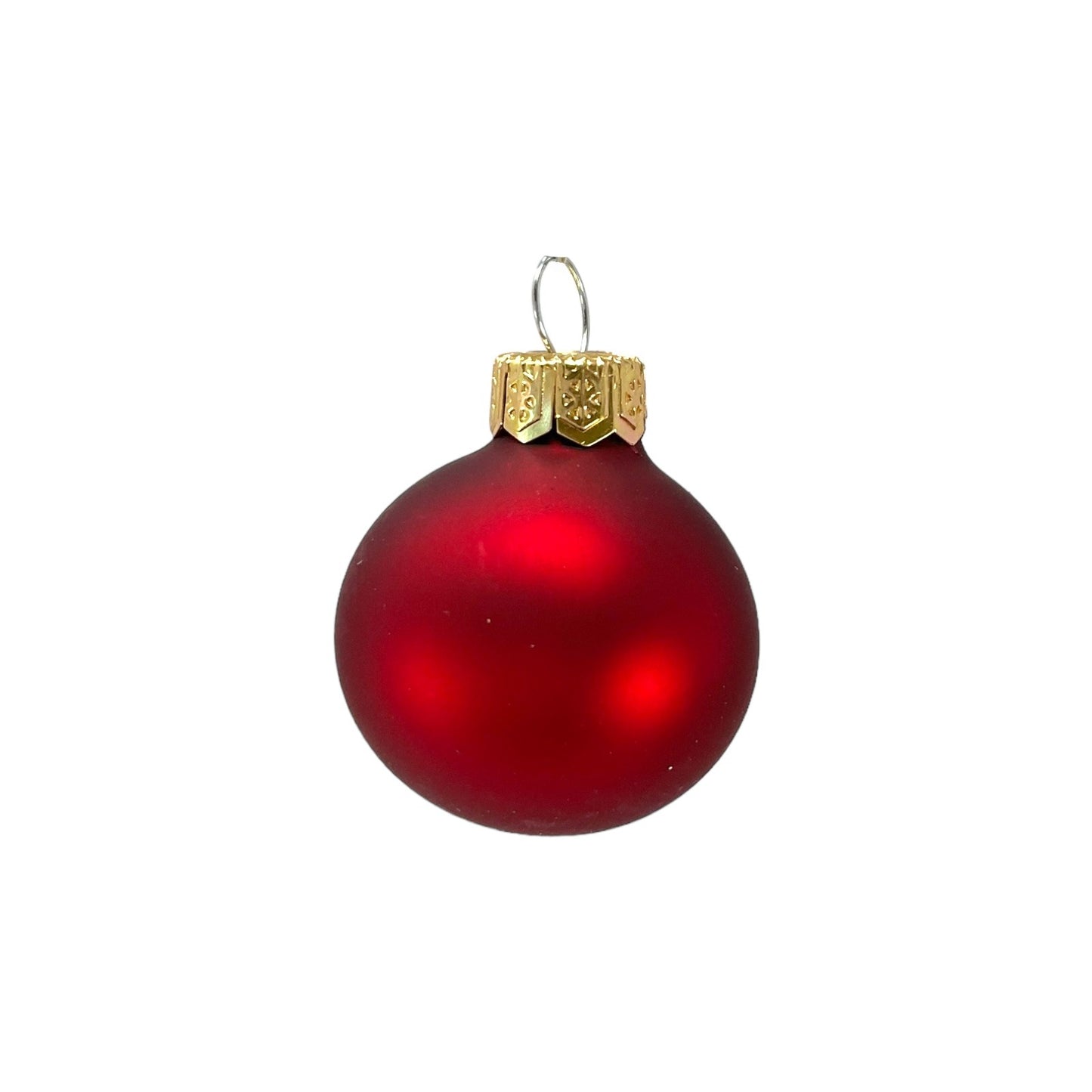 Pinnacle Peak Trading Burgundy Shiny and Matte Polish Glass 30mm Ball Bauble Ornaments 20 Piece Made in Poland 1.2 Inch