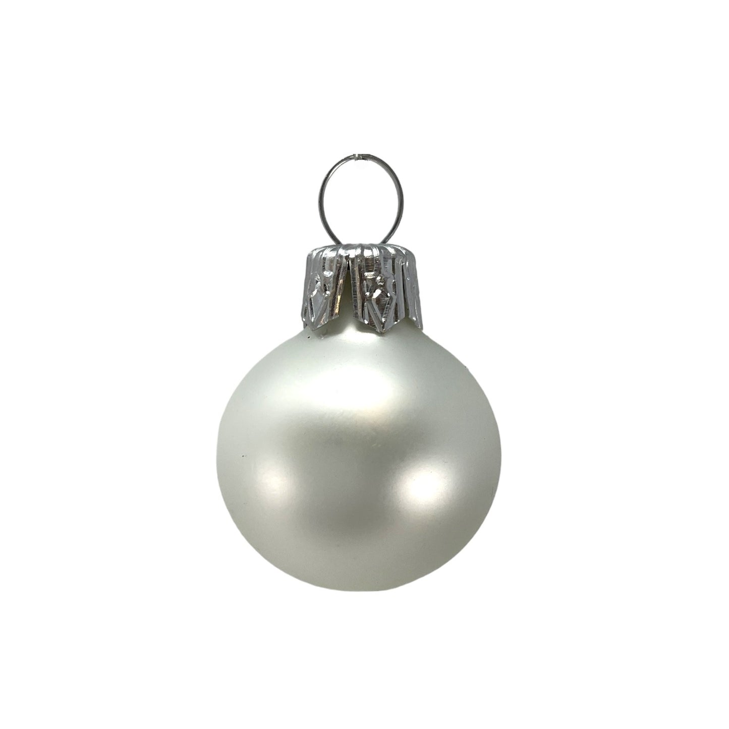 Pinnacle Peak Trading White Shiny and Matte Polish Glass 30mm Ball Bauble Ornaments 20 Piece Made in Poland 1.2 Inch