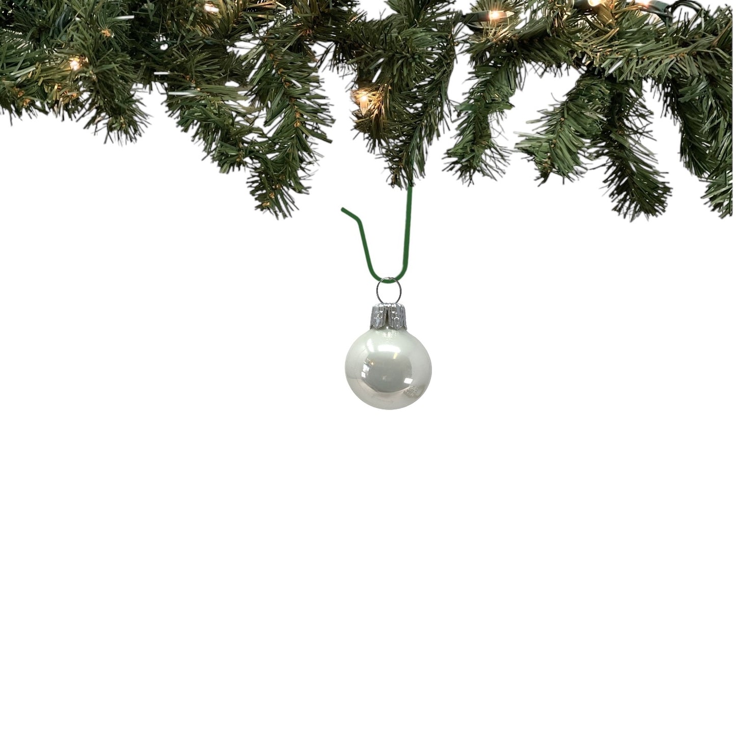 Pinnacle Peak Trading White Shiny and Matte Polish Glass 30mm Ball Bauble Ornaments 20 Piece Made in Poland 1.2 Inch