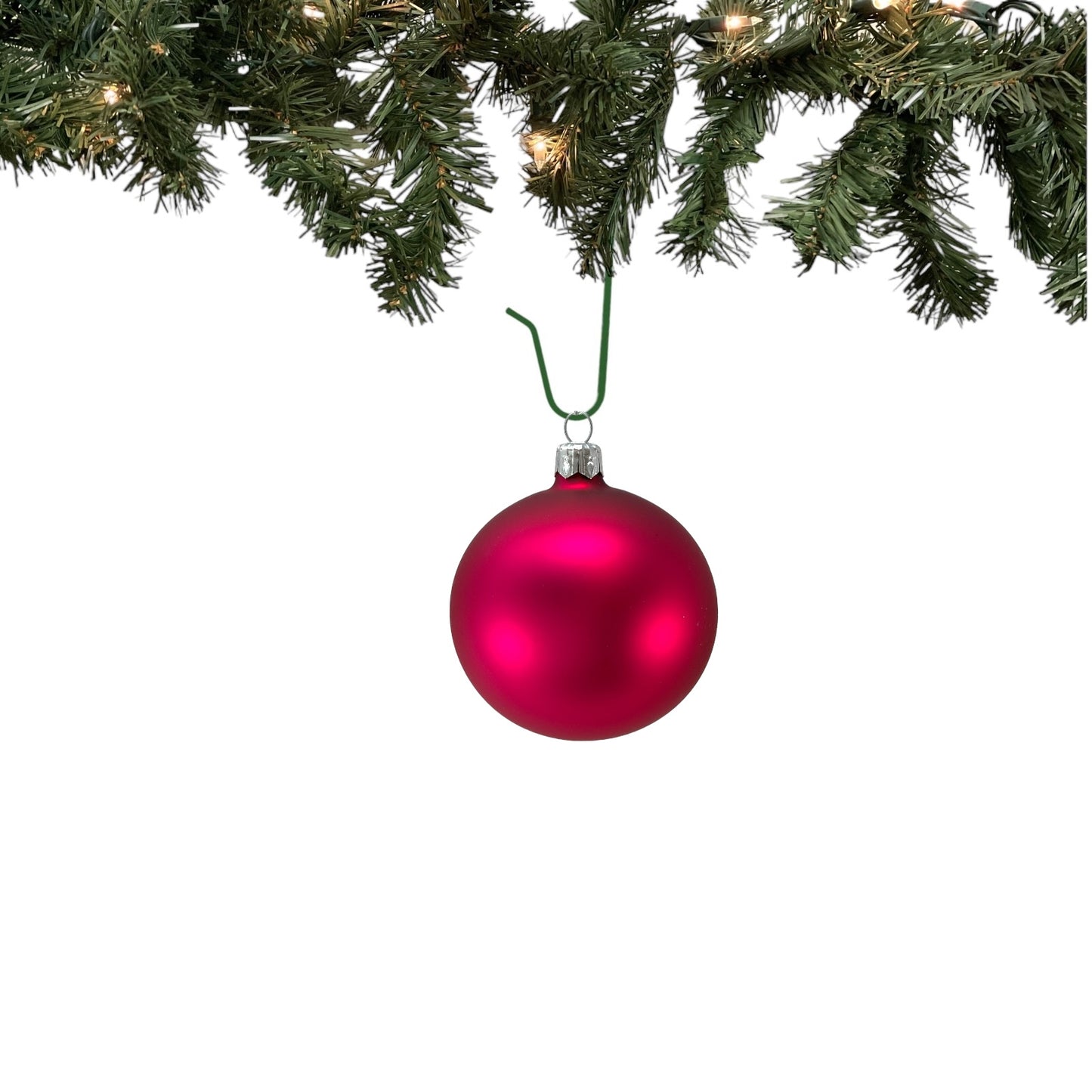 Pinnacle Peak Trading Pink Shiny and Matte Polish Glass 80mm Ball Bauble Ornaments 6 Piece Made in Poland 3.1 Inch