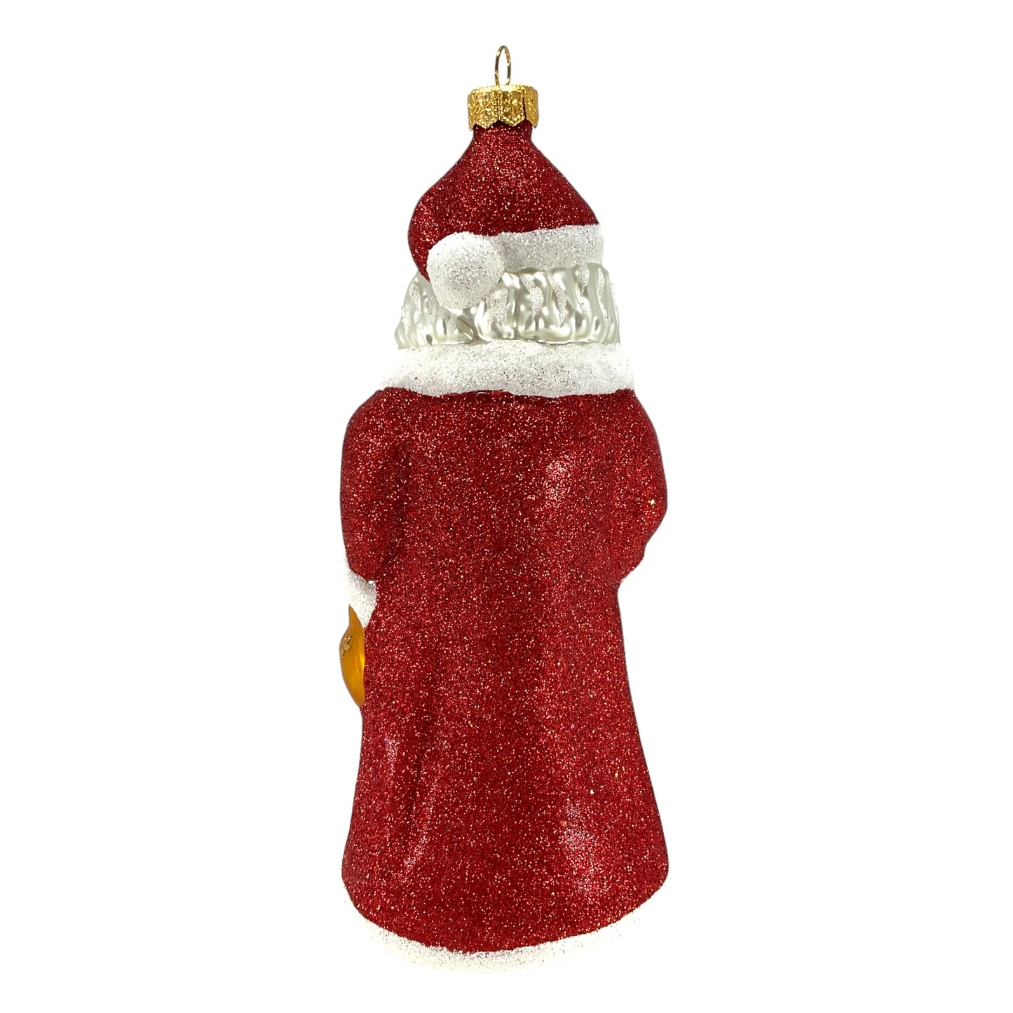 Pinnacle Peak Trading Santa Claus with Bag of Presents Large Polish Glass Christmas Ornament 8.5 inch