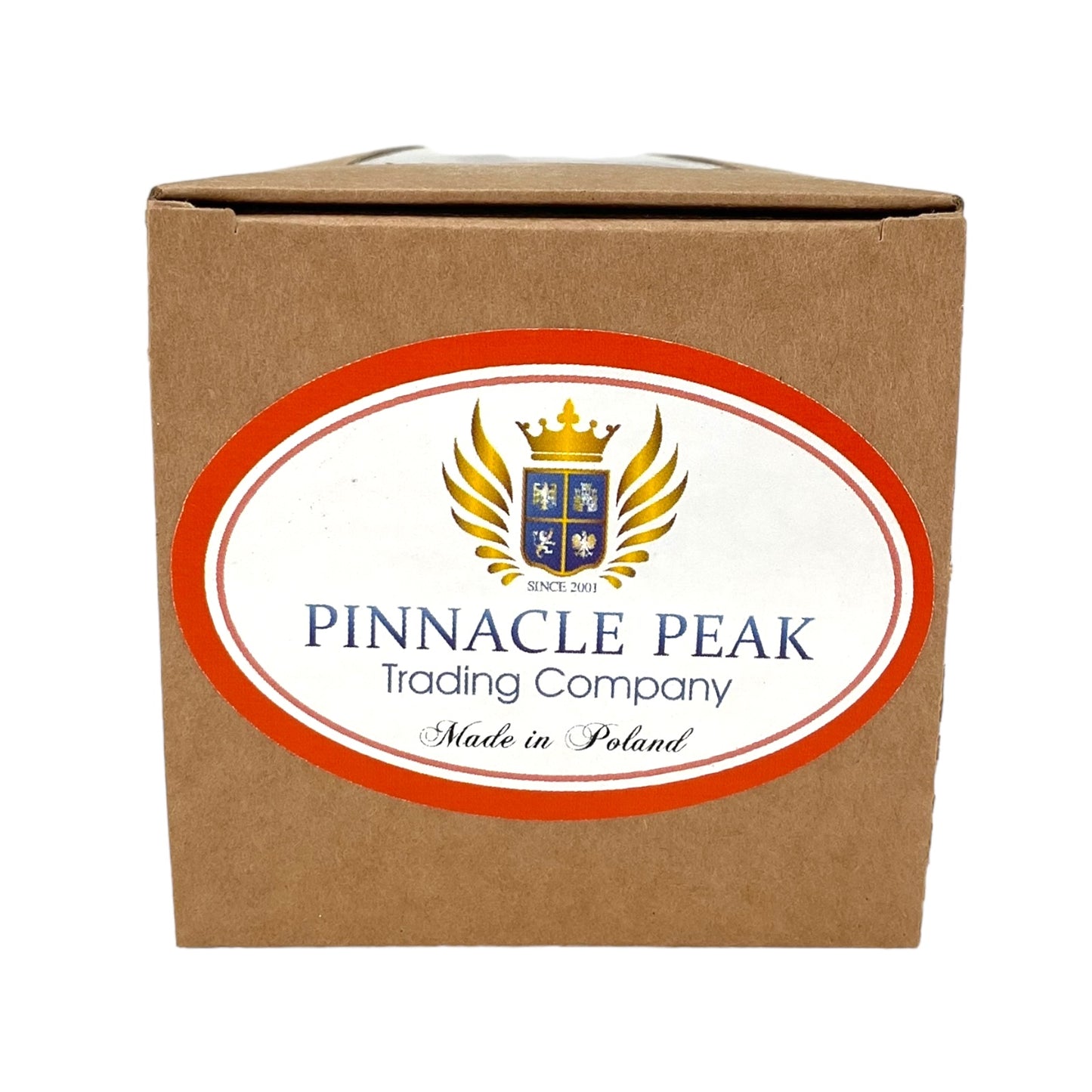 Pinnacle Peak Trading Red Finial with Gold Glitter Design Polish Glass Christmas Tree Topper 9.5 inch