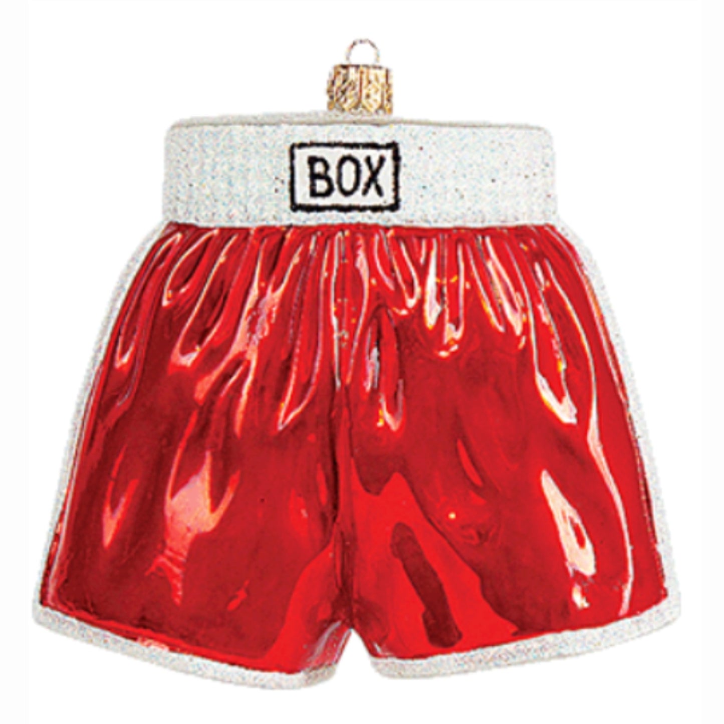 Pinnacle Peak Trading Boxing Shorts Polish Blown Glass Christmas Ornament Sports Decoration Boxer