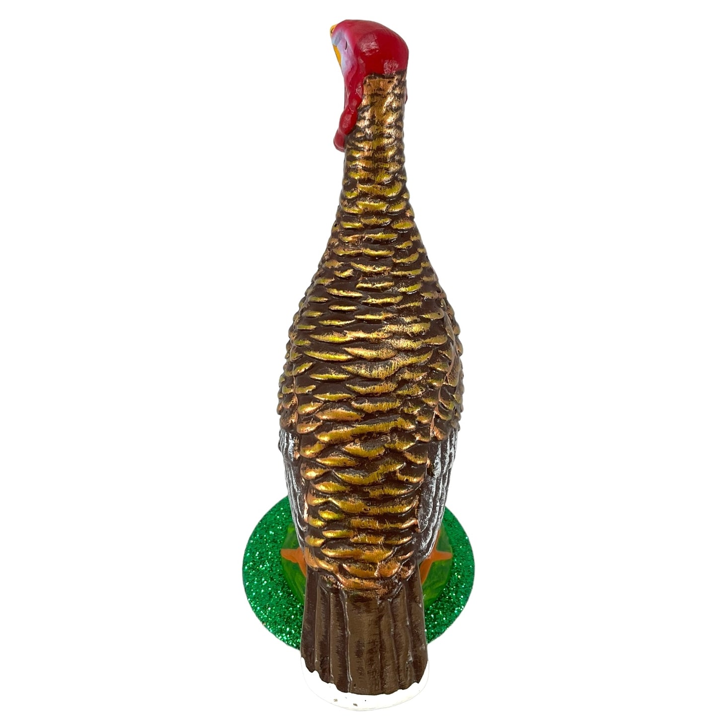 Pinnacle Peak Trading Ino Schaller Paper Mache Female Thanksgiving Turkey Decoration Handcrafted Germany