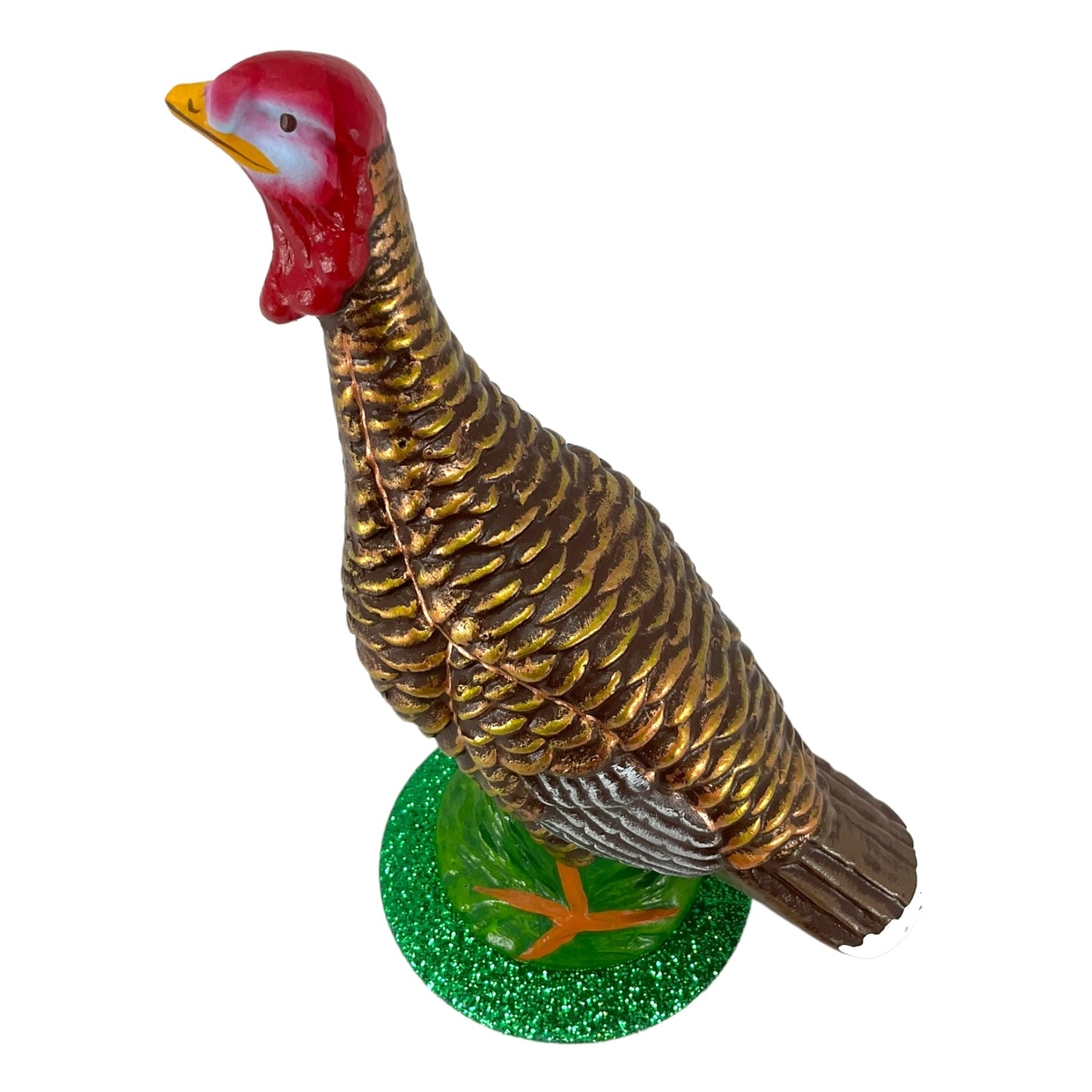 Pinnacle Peak Trading Ino Schaller Paper Mache Female Thanksgiving Turkey Decoration Handcrafted Germany