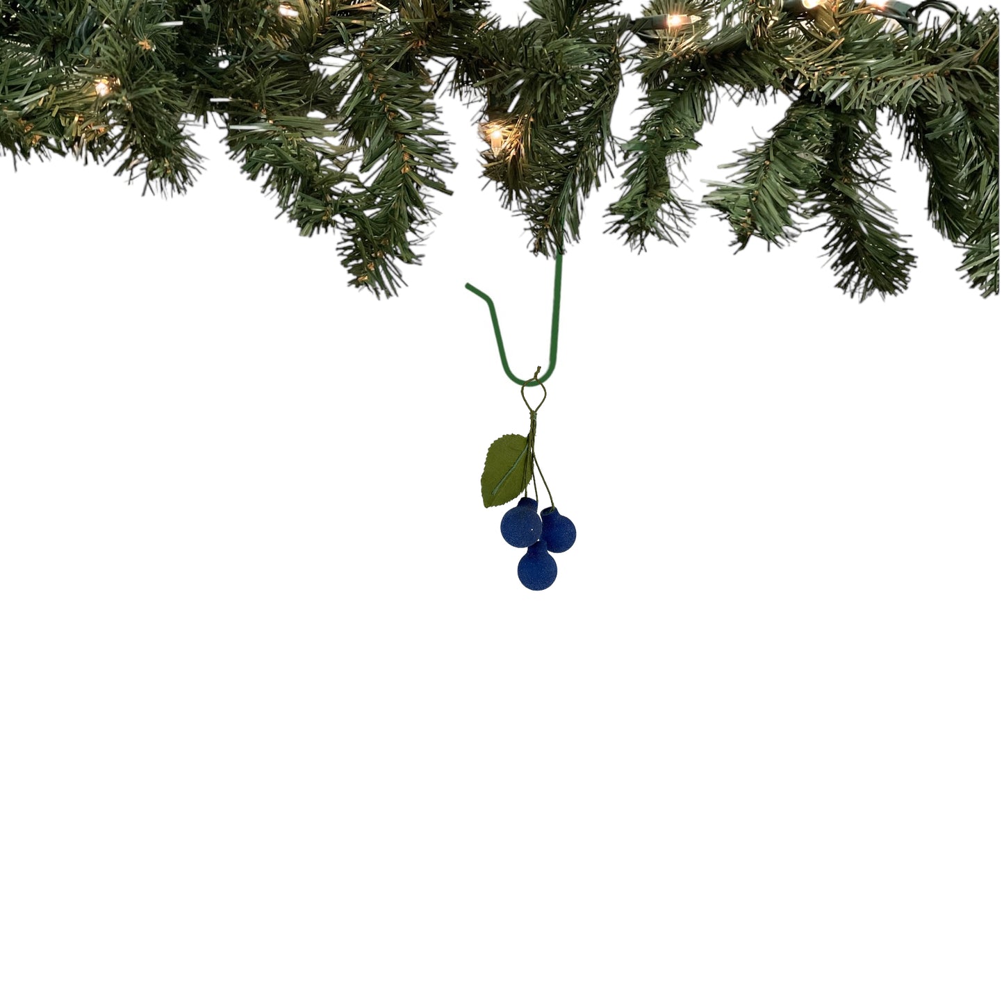 Blueberry German Glass Christmas Ornament