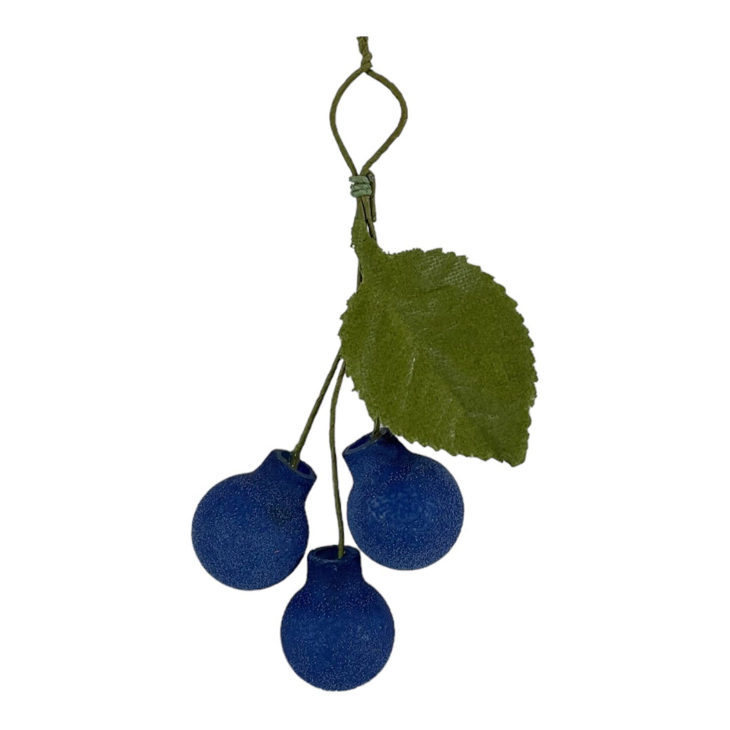 Blueberry German Glass Christmas Ornament