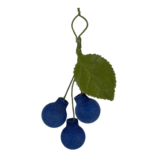 Blueberry German Glass Christmas Ornament