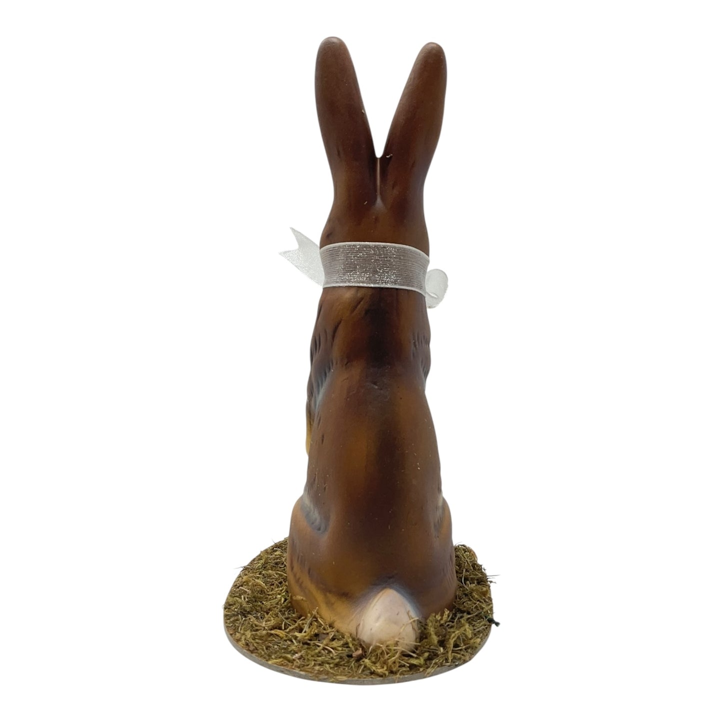 Pinnacle Peak Trading Ino Schaller Easter Bunny Rabbit with Basket and Bow German Paper Mache 8.75 in