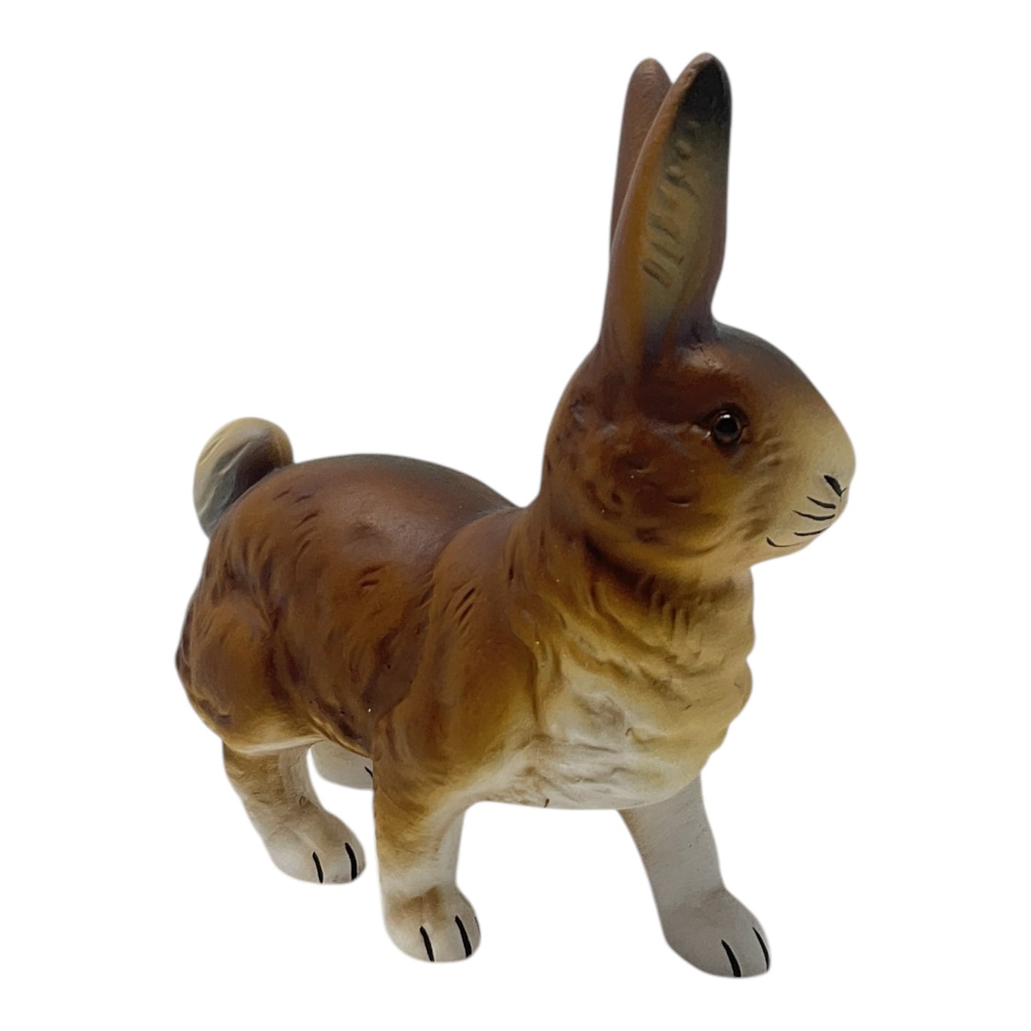 Pinnacle Peak Trading Ino Schaller Brown Walking Easter Bunny Rabbit German Paper Mache 5.25 inch