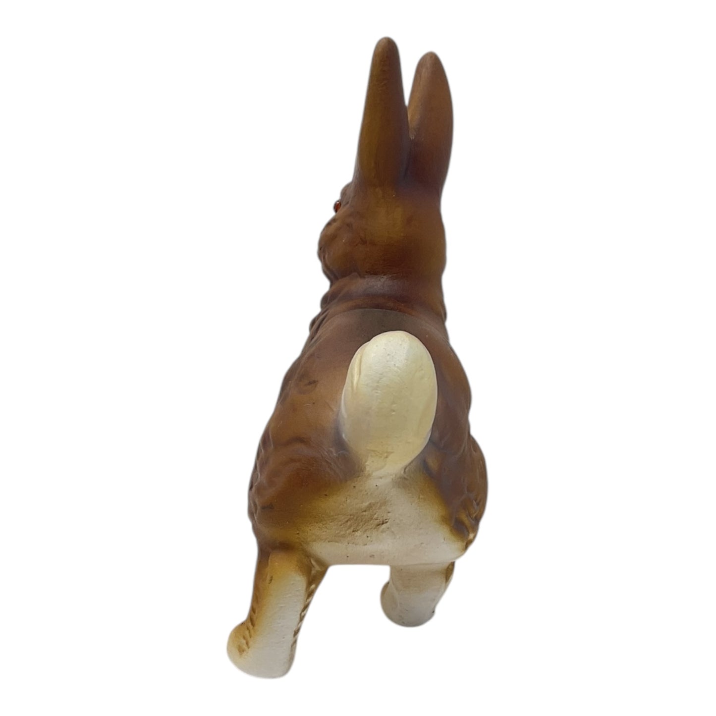 Pinnacle Peak Trading Ino Schaller Brown Walking Easter Bunny Rabbit German Paper Mache 5.25 inch