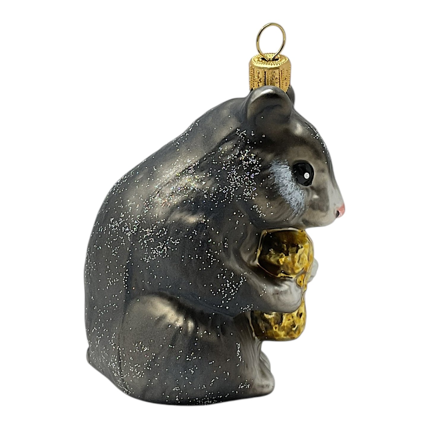 Hamster with Peanut Ornament