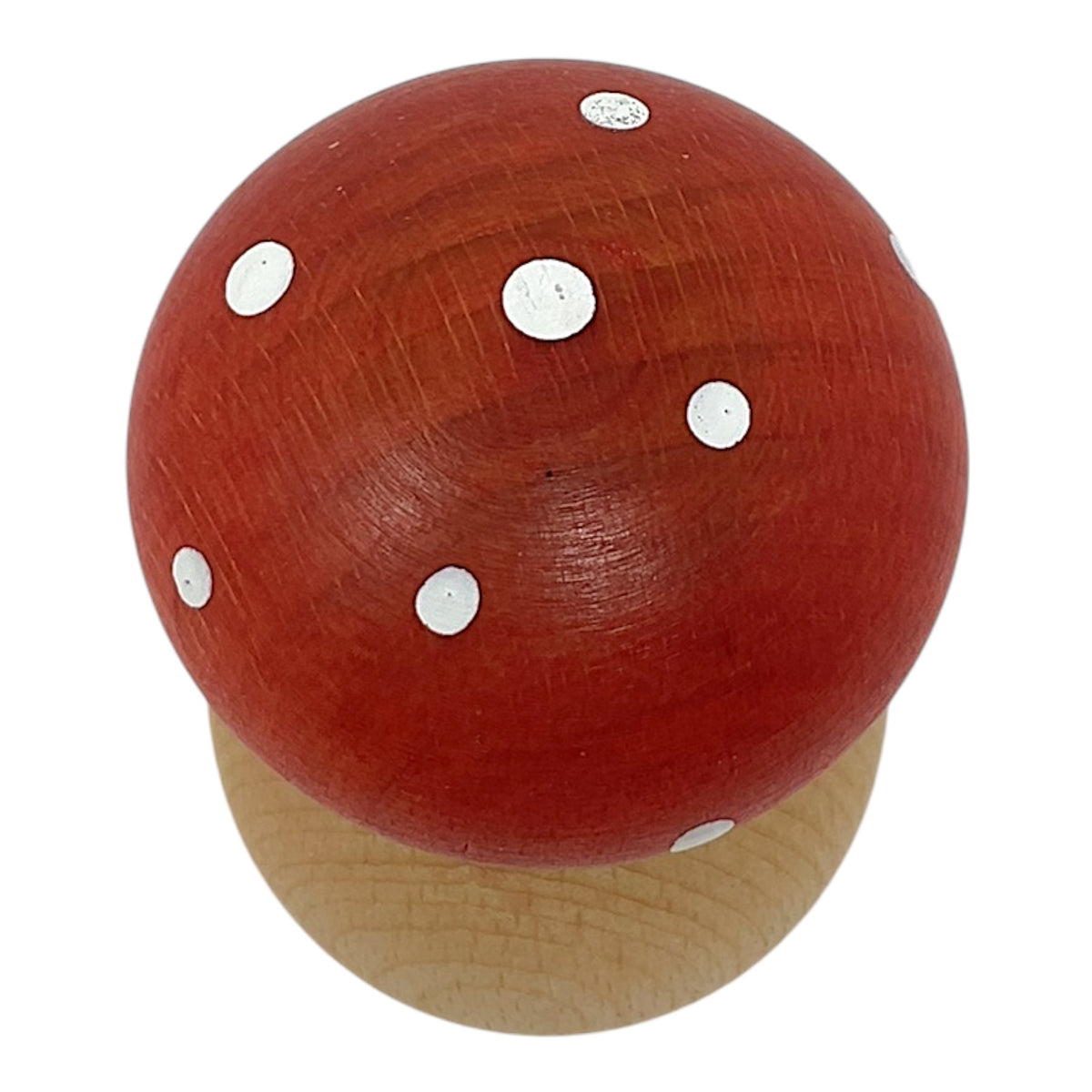 Pinnacle Peak Trading Toadstool Mushroom German Wood Functional Nut Cracker for Cracking Nuts 4 inch