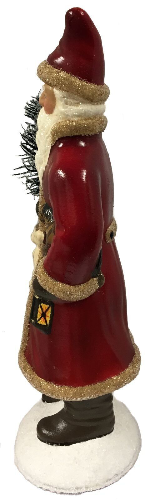 Ino Schaller Red Santa with Bear Horse Toys German Paper Mache Candy Container