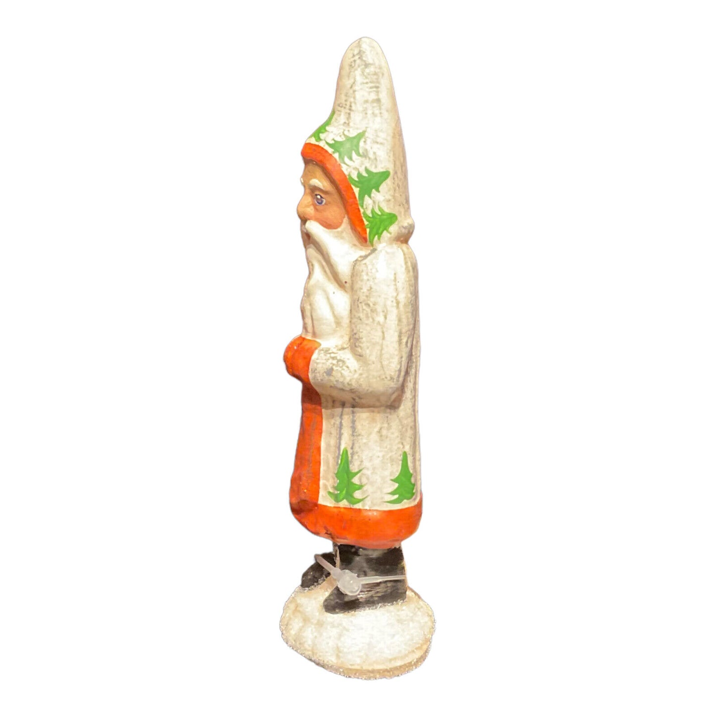 Ino Schaller Small Vintage Tree Décor Santa German Christmas Paper Mache