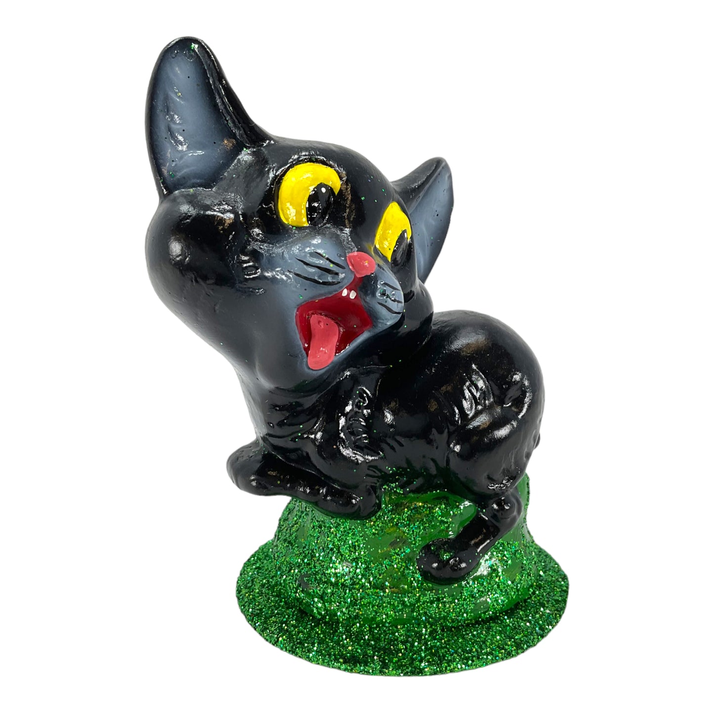 Pinnacle Peak Trading Ino Schaller Black Cat German Halloween Paper Mache