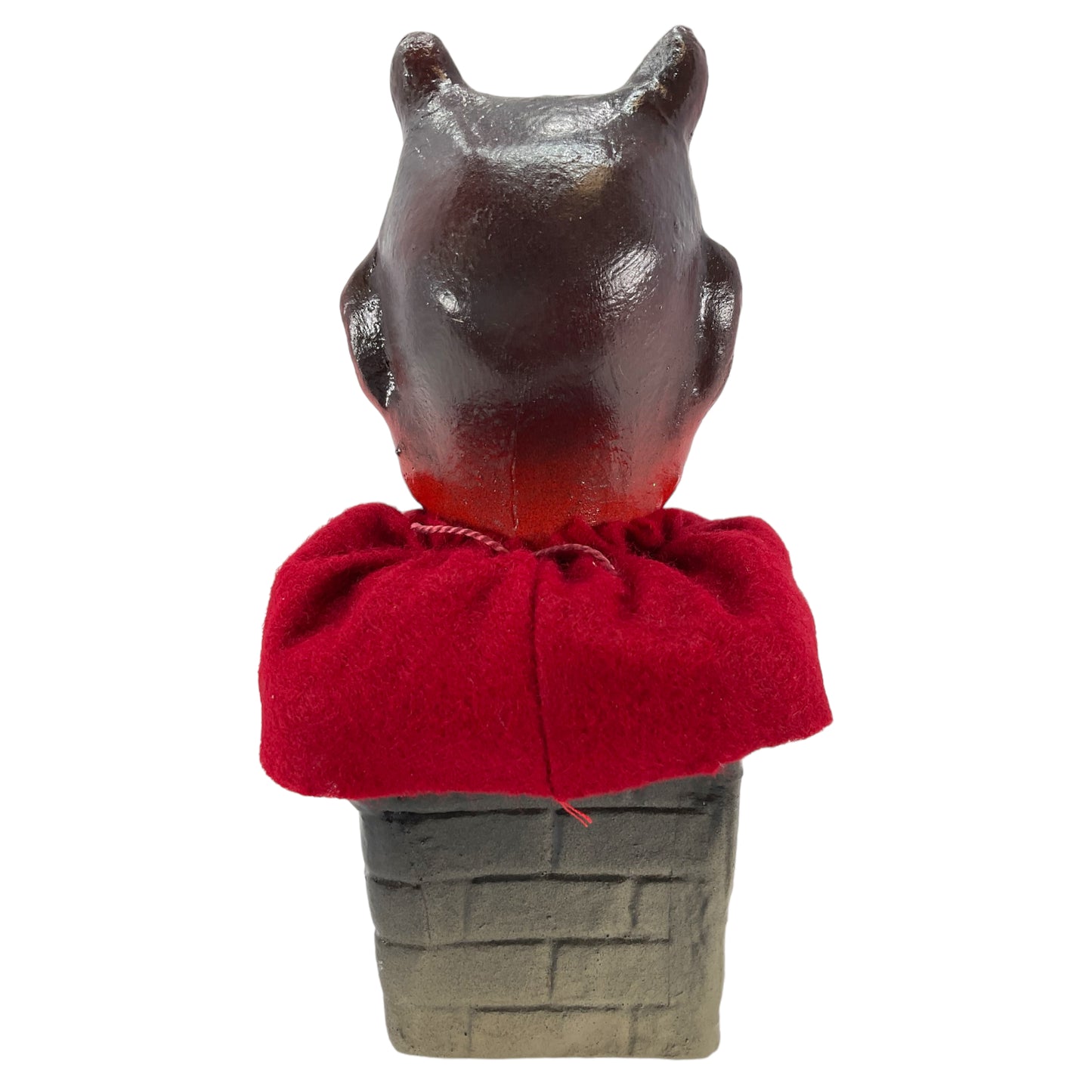 Pinnacle Peak Trading Ino Schaller Red Devil Head on Chimney German Halloween Paper Mache