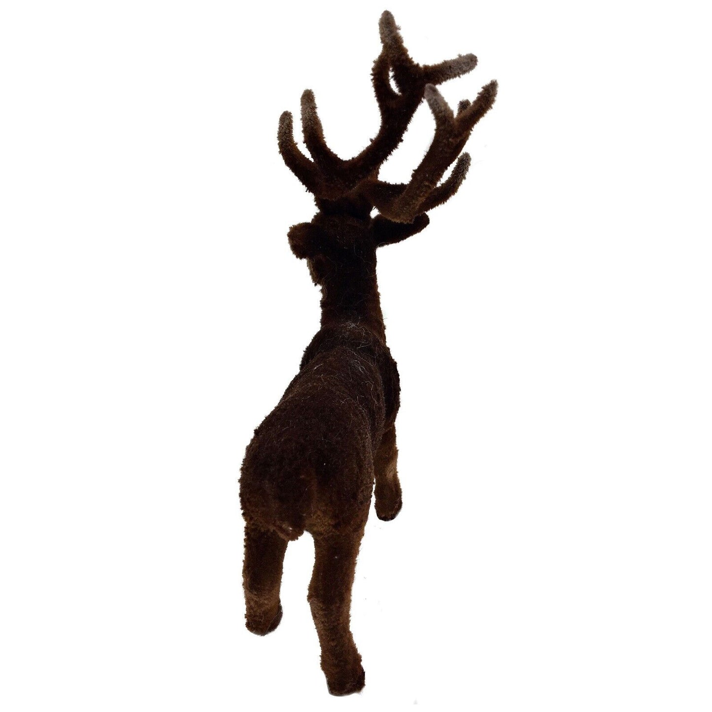 Ino Schaller Brown Flocked Male Buck Deer German Figurine