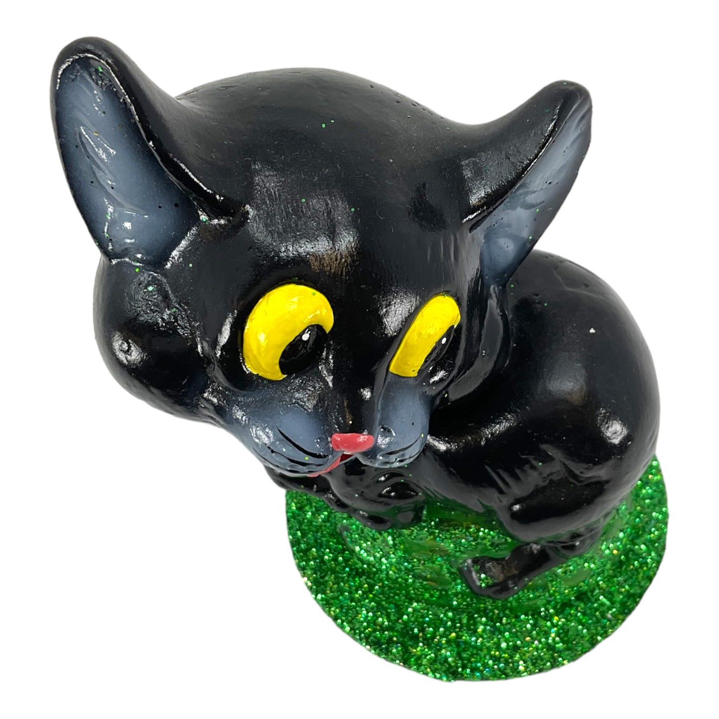 Pinnacle Peak Trading Ino Schaller Black Cat German Halloween Paper Mache