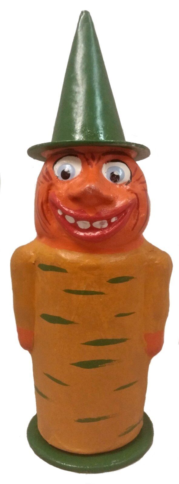 Ino Schaller Gourd Man Wearing a Hat German Halloween Paper Mache