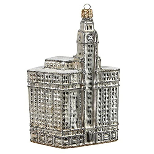 Chicago Wrigley Building Polish Glass Christmas Ornament Made Poland Decoration