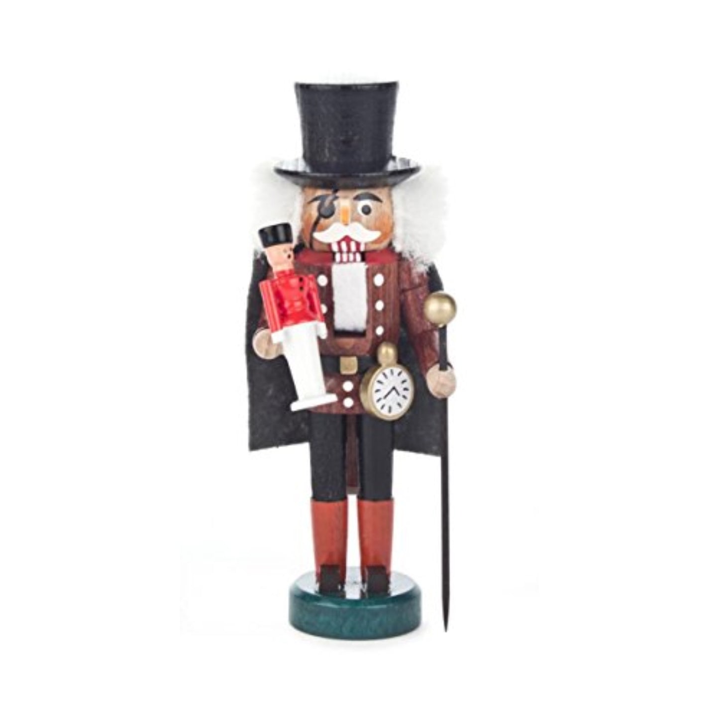 Pinnacle Peak Trading Nutcracker Suite Herr Drosselmeyer German Wood Mini Christmas Nutcracker 5 Inch