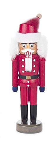 Santa Claus in Red German Wood Miniature Christmas Nutcracker Mini 5 Inch