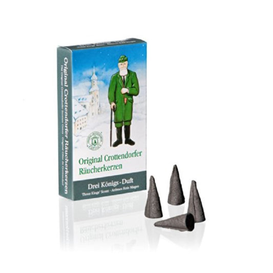 Crottendorfer Three Kings German Incense Cones Made in Germany Pack 24 Cones