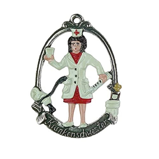 Nurse German Pewter Christmas Tree Ornament Nursing Decoration Gift New Germany