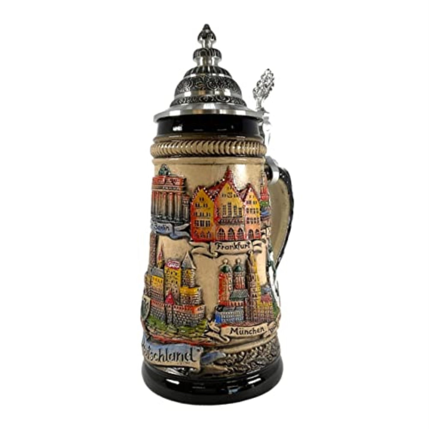 Rustic German Cities with Guard Panorama LE Beer Stein .25 L Mug Made in Germany