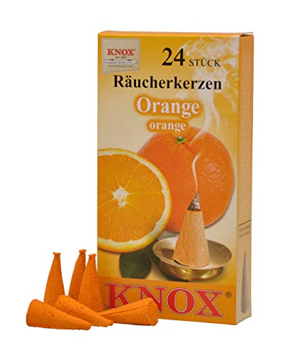 Knox Orange Scent German Incense Cones Made in Germany for Christmas Smokers