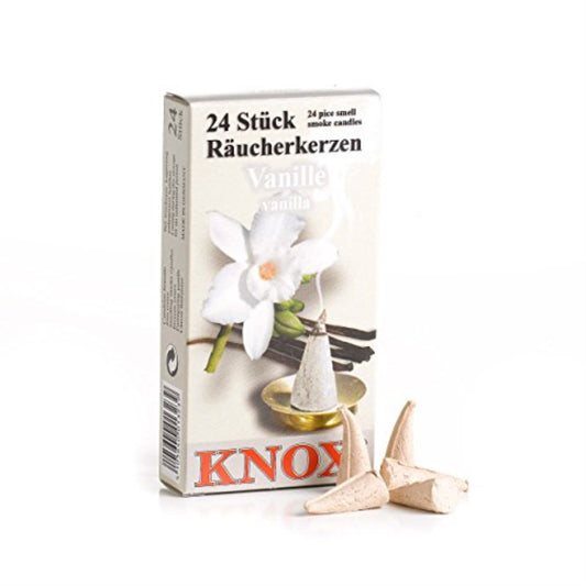 Knox Vanilla Scent German Incense Cones Made in Germany for Christmas Smokers