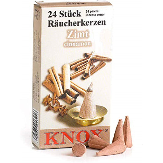 Knox Cinnamon Scent German Incense Cones Made in Germany for Christmas Smokers