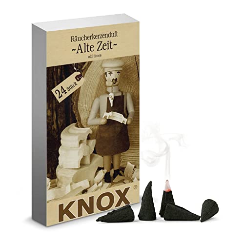 Knox Old Time Scent German Incense Cones Made in Germany Pack of 24 Cones