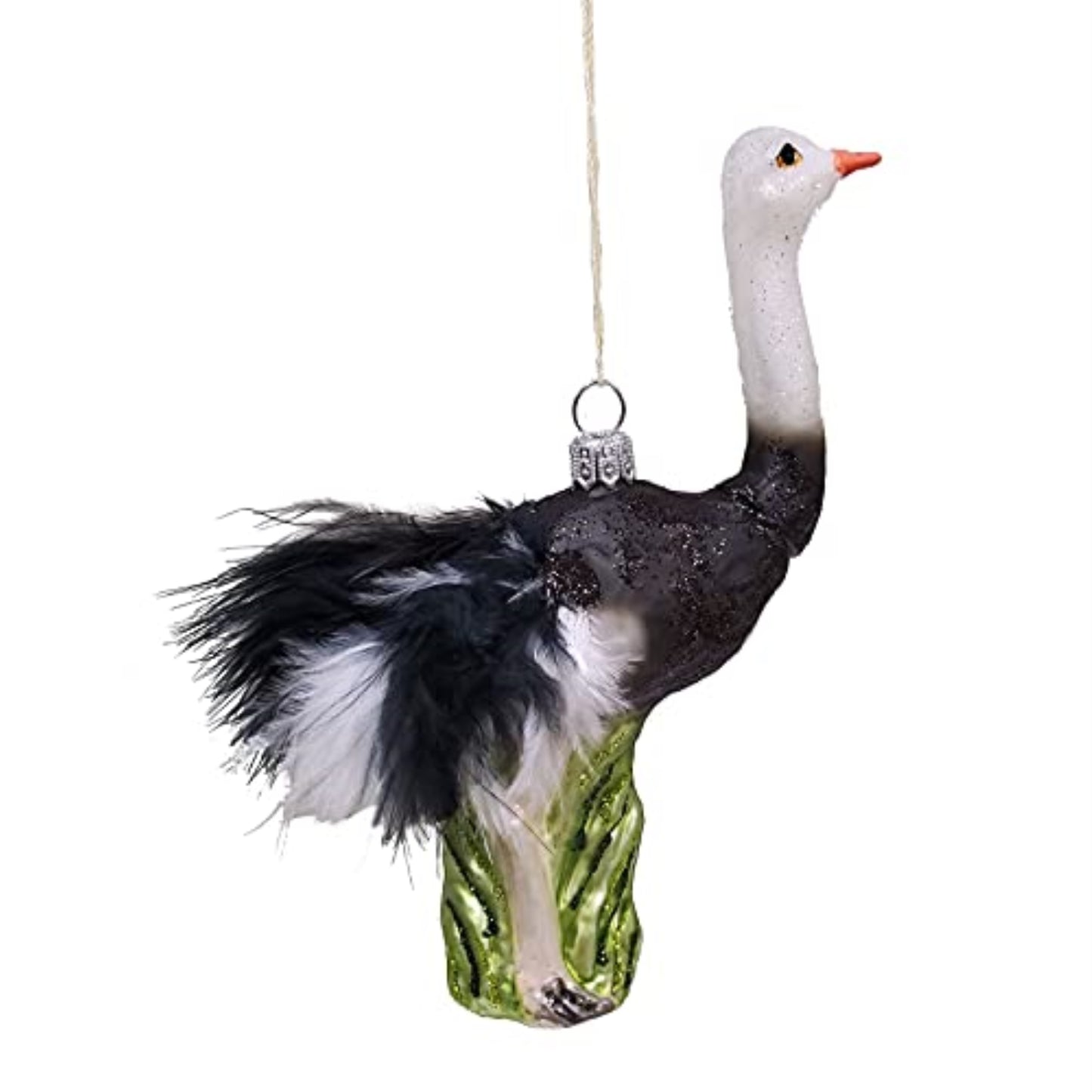 Ostrich Bird Polish Glass Christmas Tree Ornament Animal Made in Poland