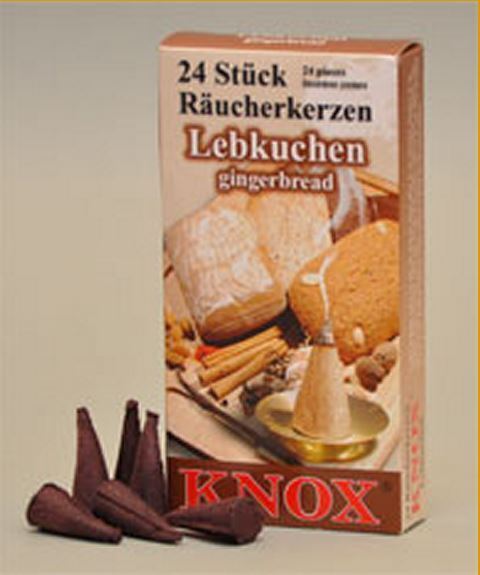 Knox Gingerbread Scent German Incense Cones Made Germany for Christmas Smokers