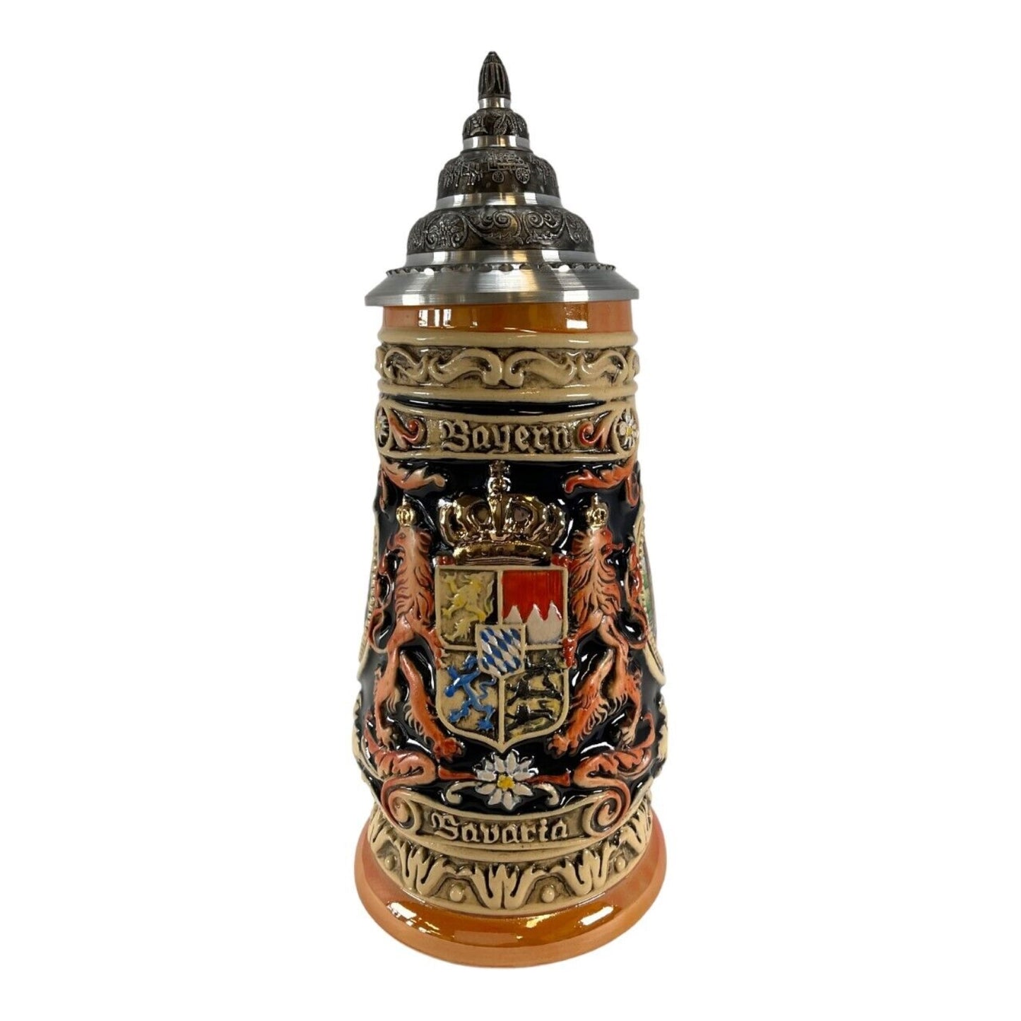 Pinnacle Peak Trading Bayern Bavaria Coat of Arms LE German Stoneware Beer Stein .4L Made in Germany