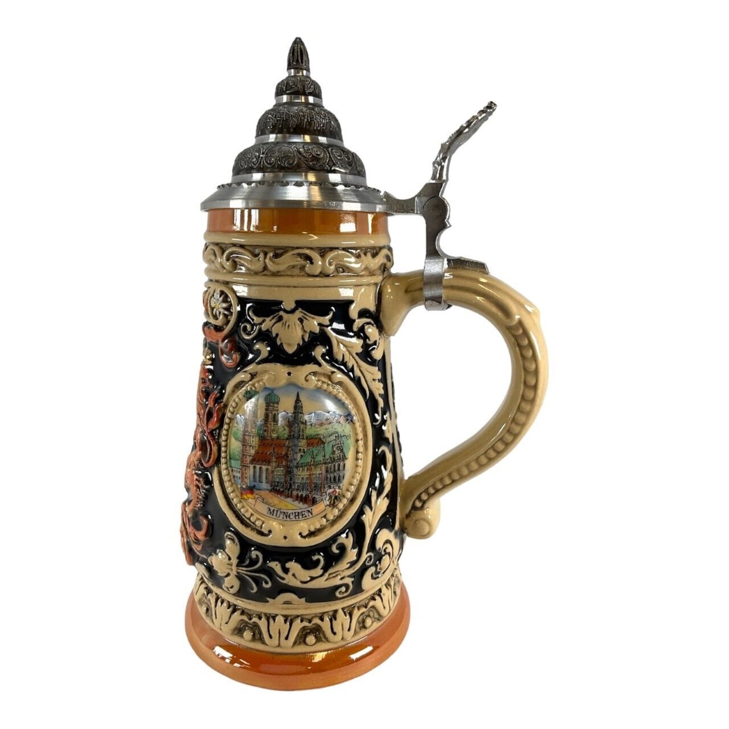 Pinnacle Peak Trading Bayern Bavaria Coat of Arms LE German Stoneware Beer Stein .4L Made in Germany