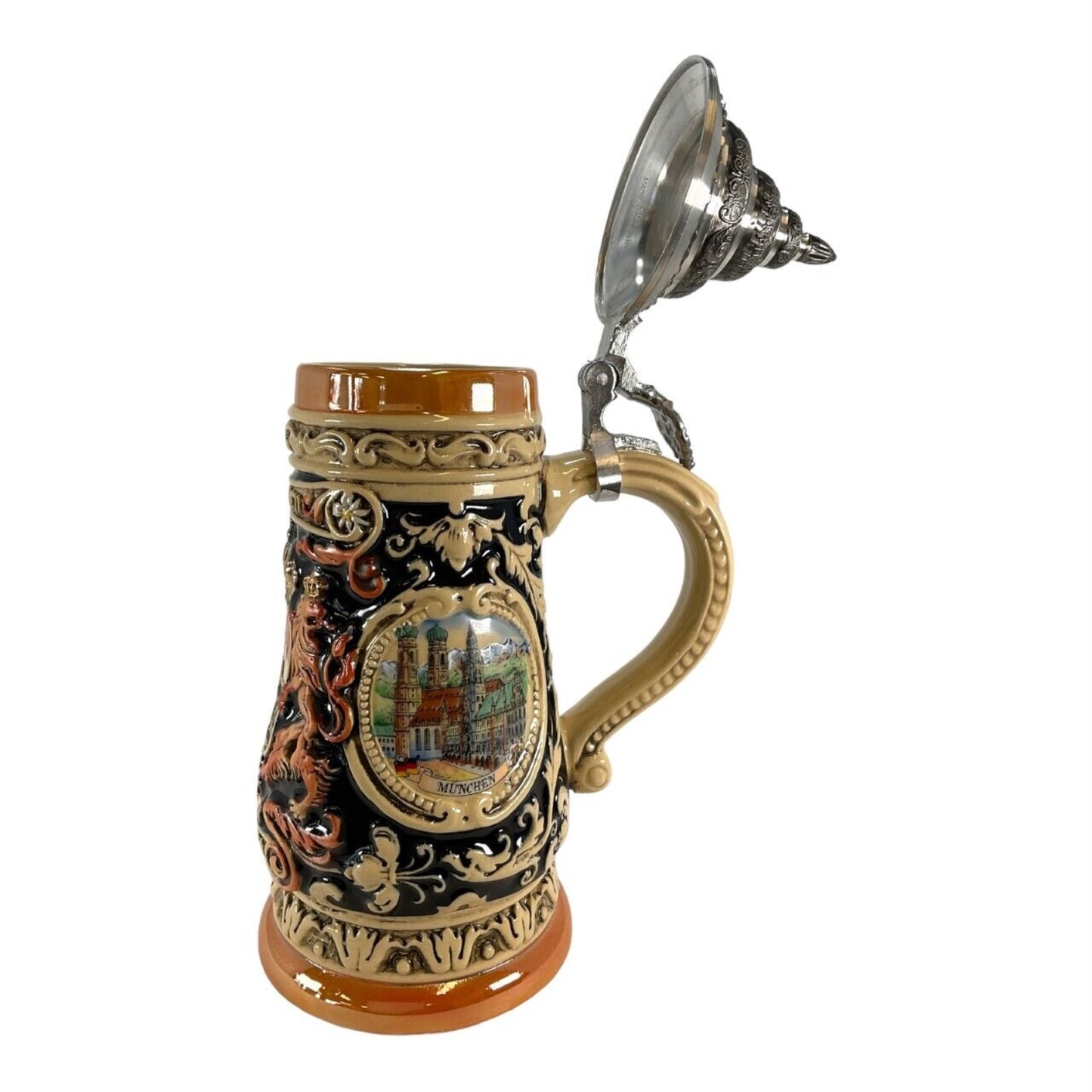 Pinnacle Peak Trading Bayern Bavaria Coat of Arms LE German Stoneware Beer Stein .4L Made in Germany