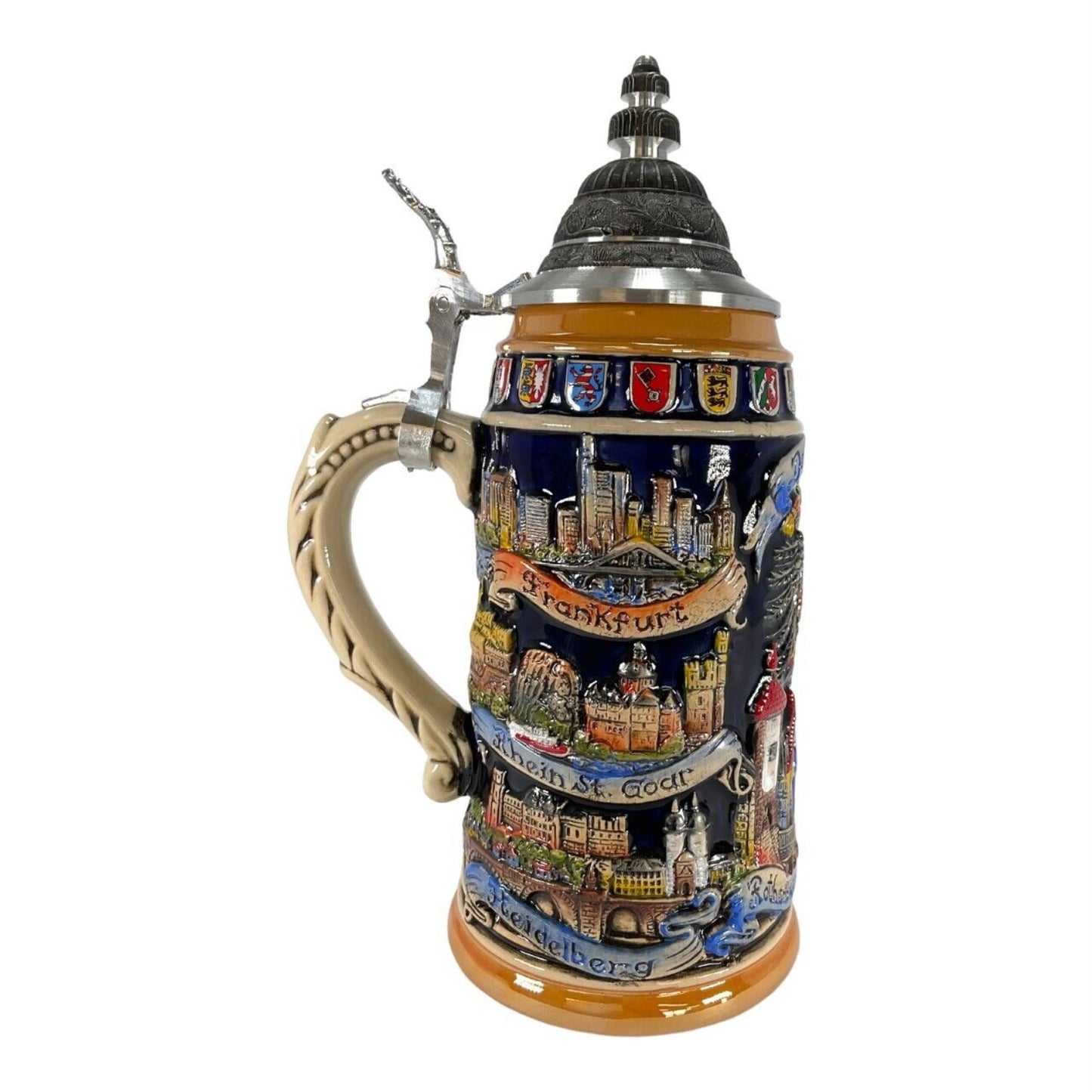 Deutschland Germany City LE German Beer Stein 1L Made in Germany Mug New