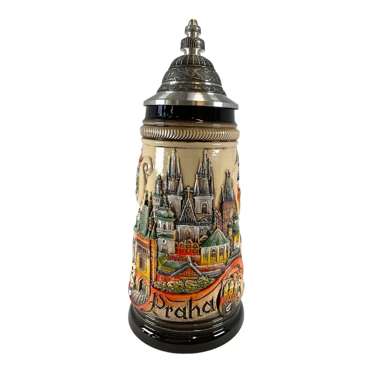 Rustic Prague Czech Republic Panorama German Beer Stein .75L ONE Mug Germany New