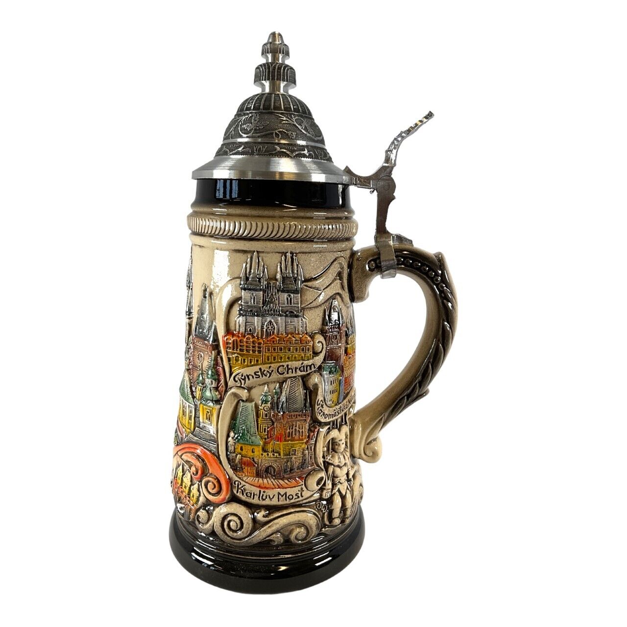 Rustic Prague Czech Republic Panorama German Beer Stein .75L ONE Mug Germany New