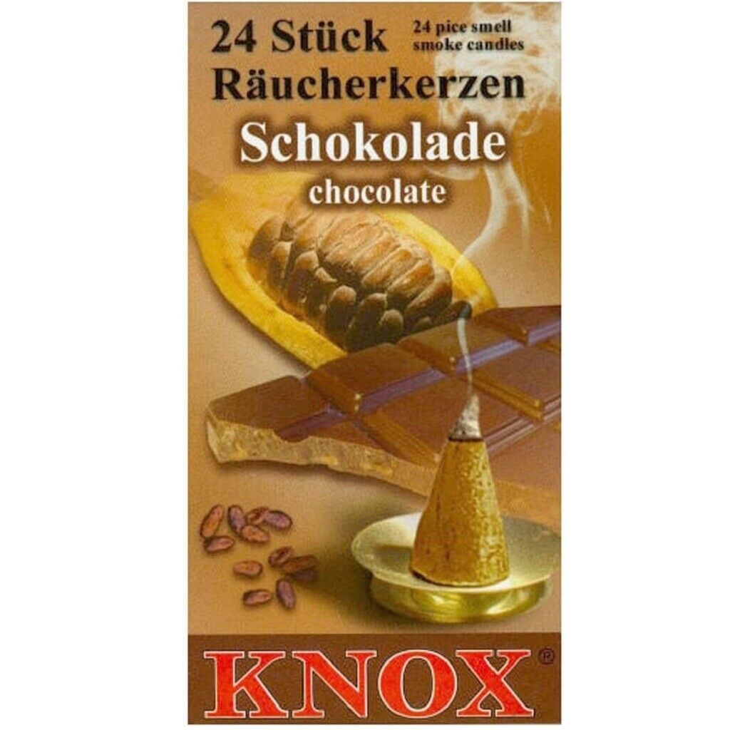 Knox Chocolate Scent German Incense Cones Made in Germany for Christmas Smokers