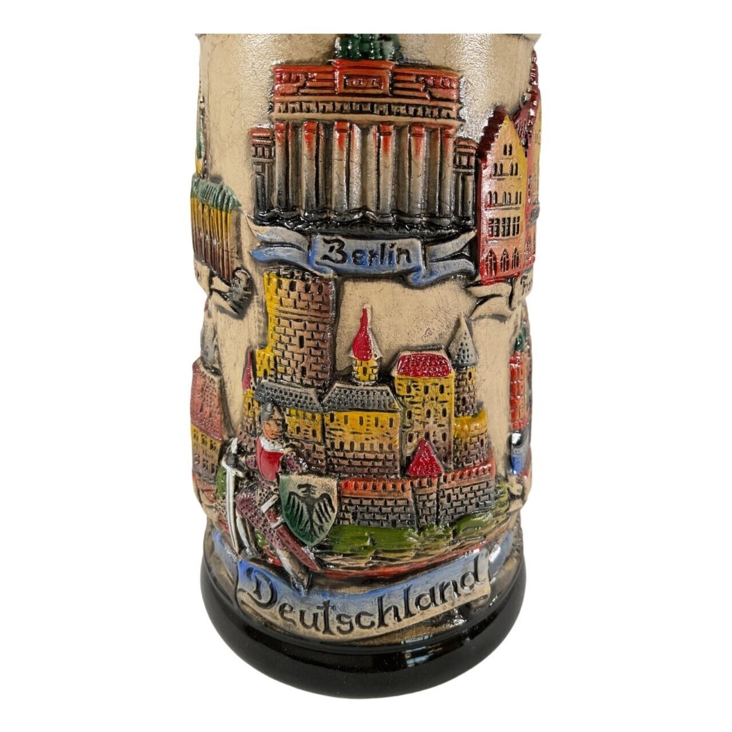 Rustic German Cities with Guard Panorama LE Beer Stein .25 L Mug Made in Germany