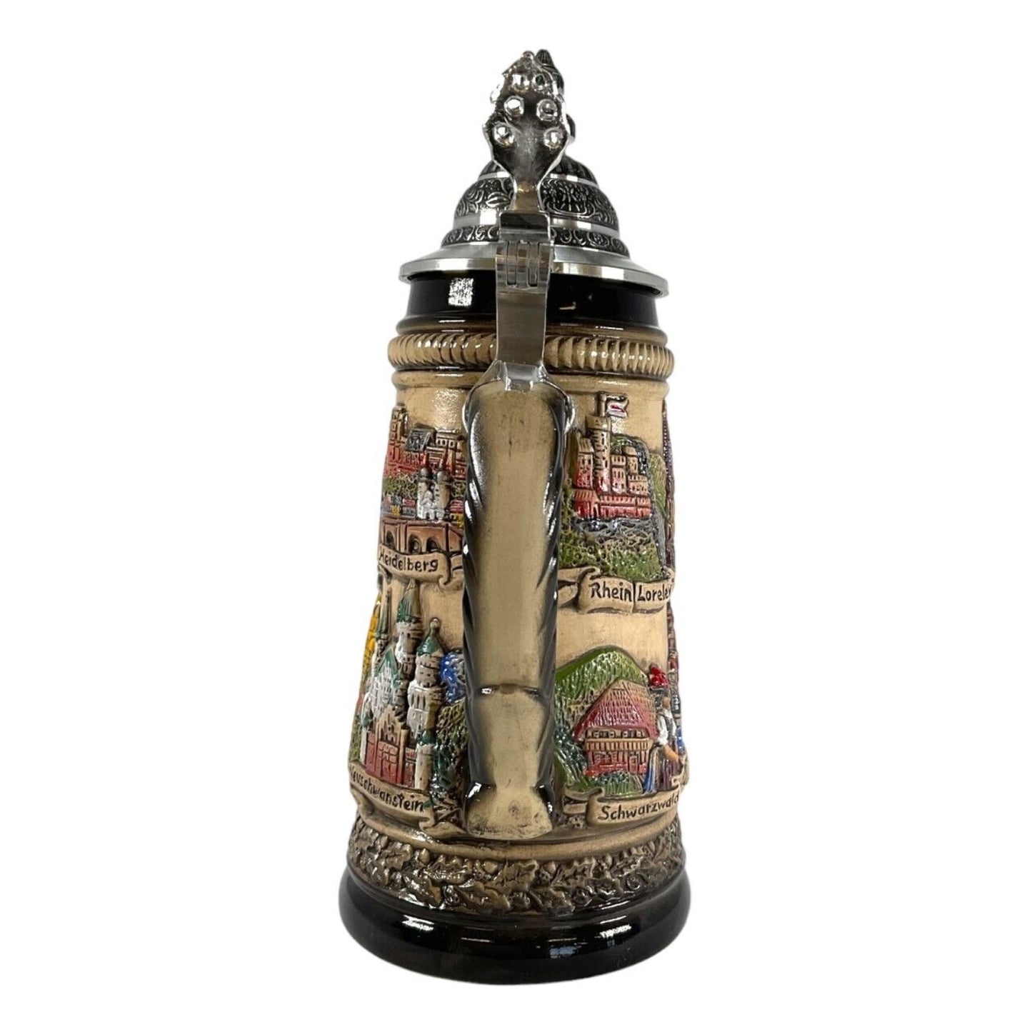 Rustic German Cities with Guard Panorama LE Beer Stein .25 L Mug Made in Germany