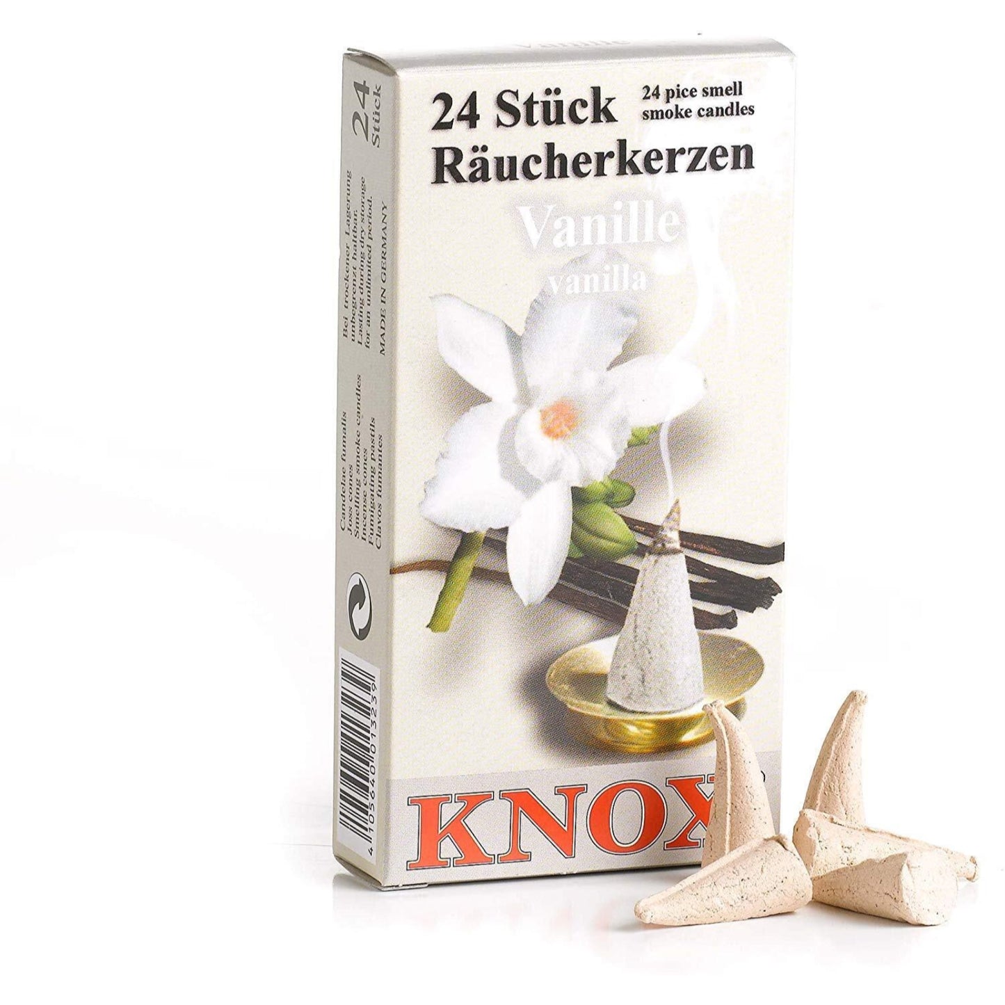 Knox Vanilla Scent German Incense Cones Made in Germany for Christmas Smokers