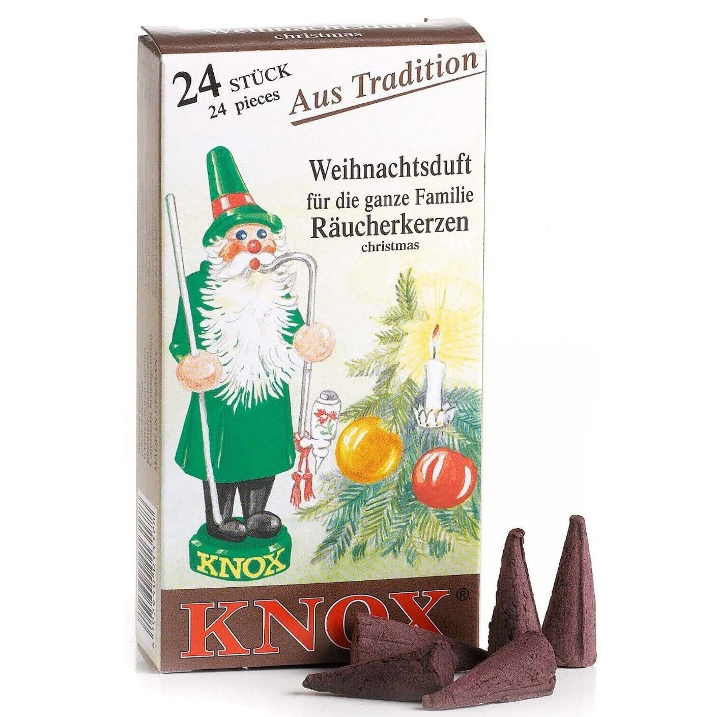 Knox Christmas Scent German Incense Cones Made in Germany for Christmas Smokers