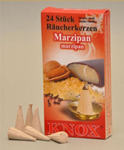 Knox Marzipan Scent German Incense Cones Made in Germany for Christmas Smokers