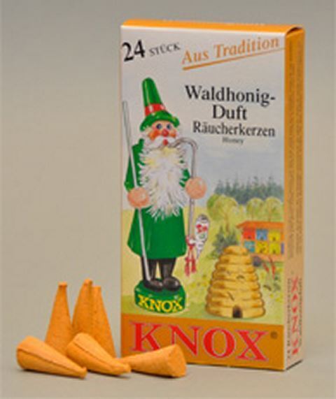 Knox Forest Honey German Incense Cones Made in Germany for Christmas Smokers